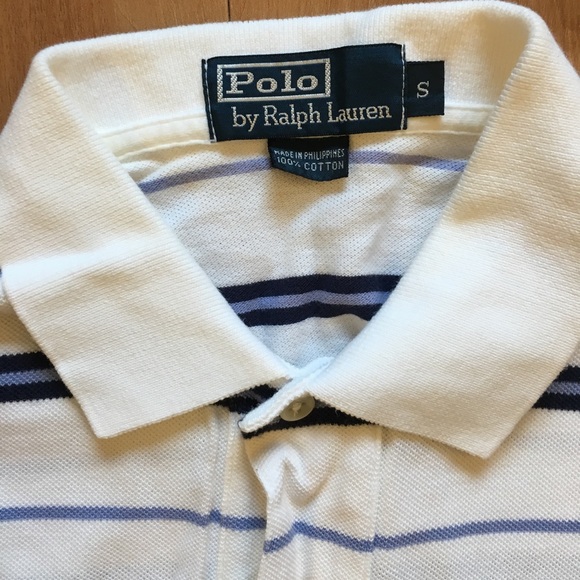 Ralph Lauren Polo Short Sleeve Stripe Polo Small - Picture 3 of 7
